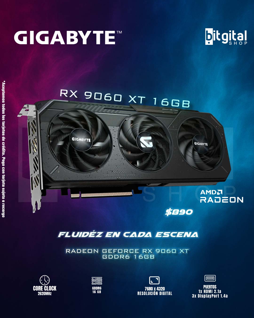 GIGABYTE RADEON RX 9060 XT 16GB