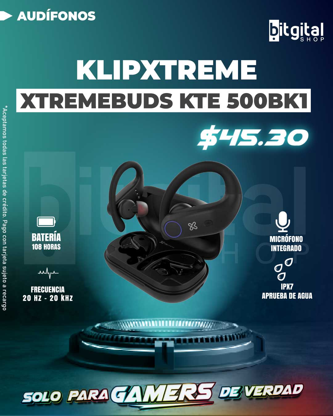 KLIPXTREME XTREMEBUDS KTE 500BK1 — $45.30