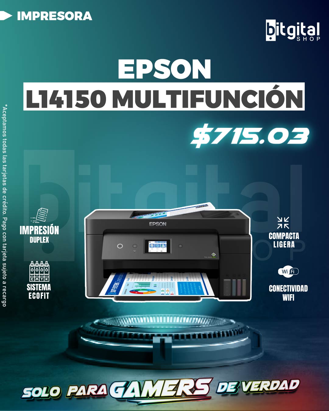 EPSON L14150 MULTIFUNCIÓN — $715.03