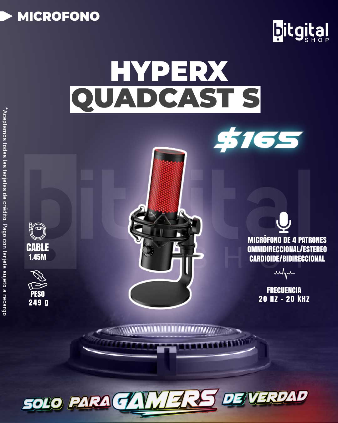 HYPERX QUADCAST S — $165.00