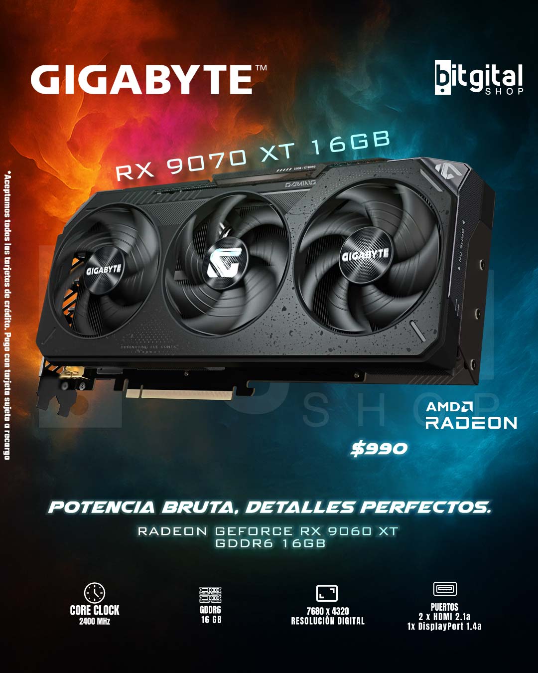 GIGABYTE RADEON RX 9070 XT 16GB