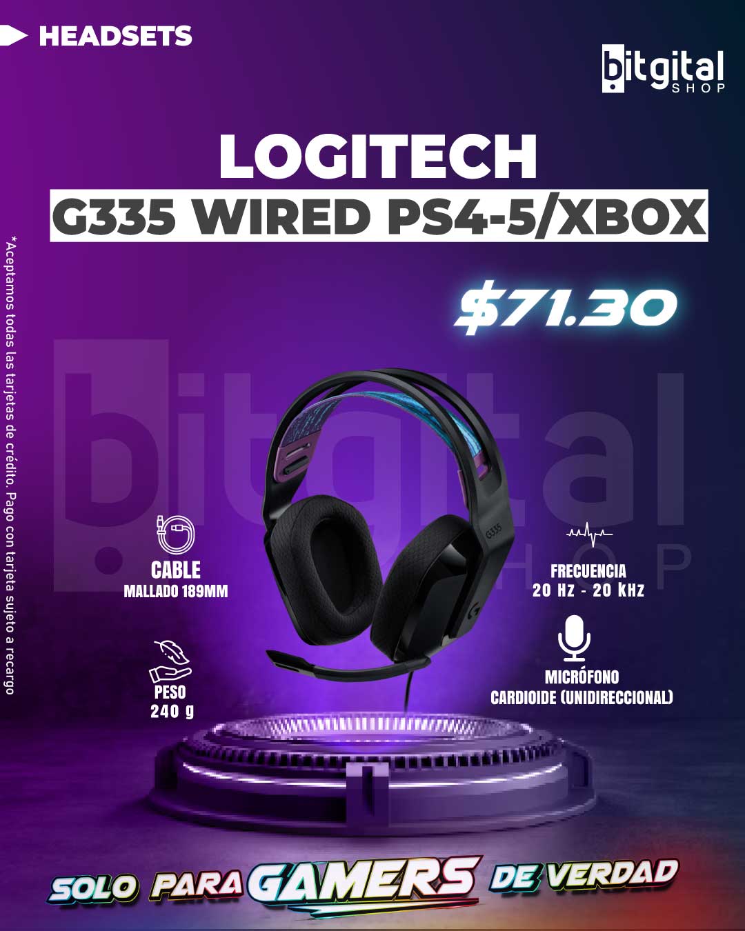 LOGITECH G335 WIRED PS4-5/XBOX