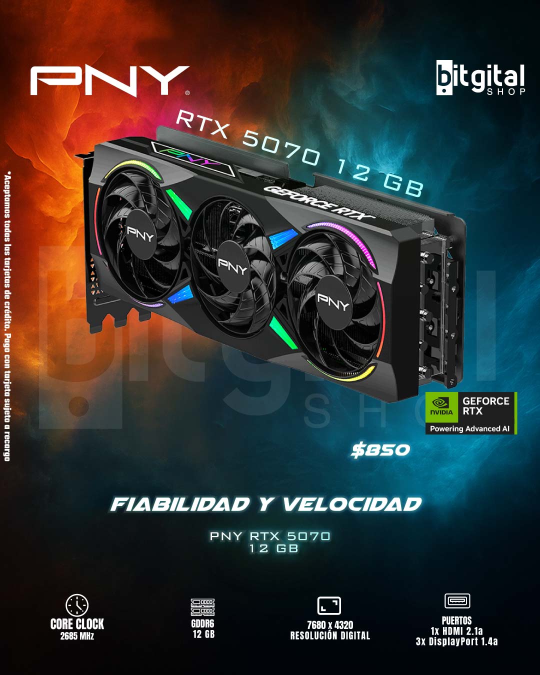 PNY RTX 5070 12GB