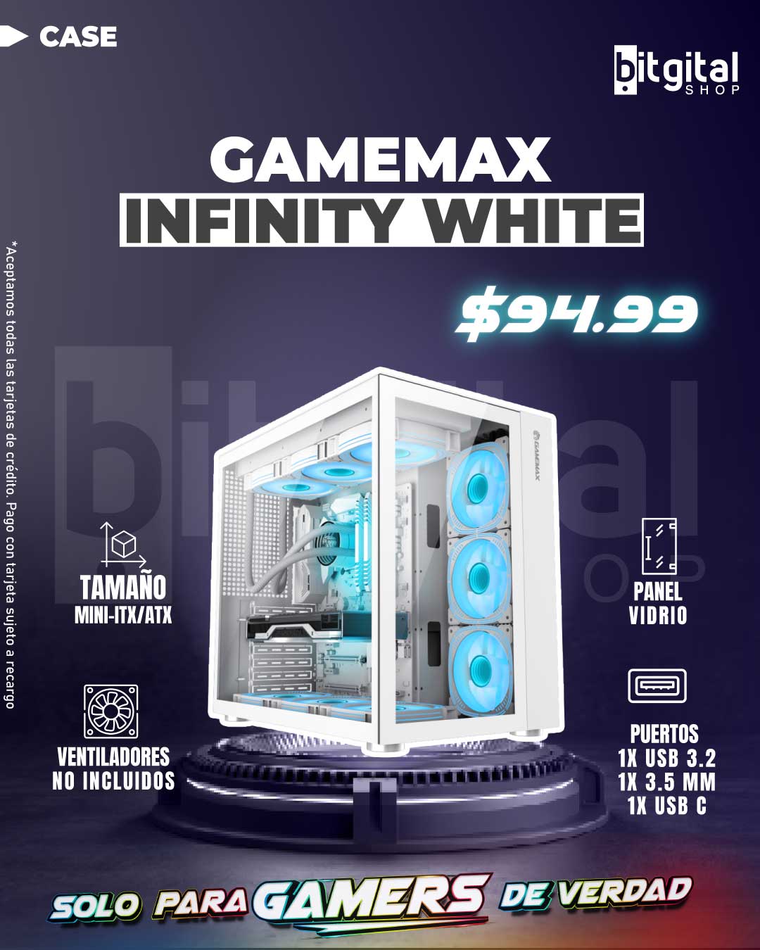 GAMEMAX INFINITY WHITE — $94.99