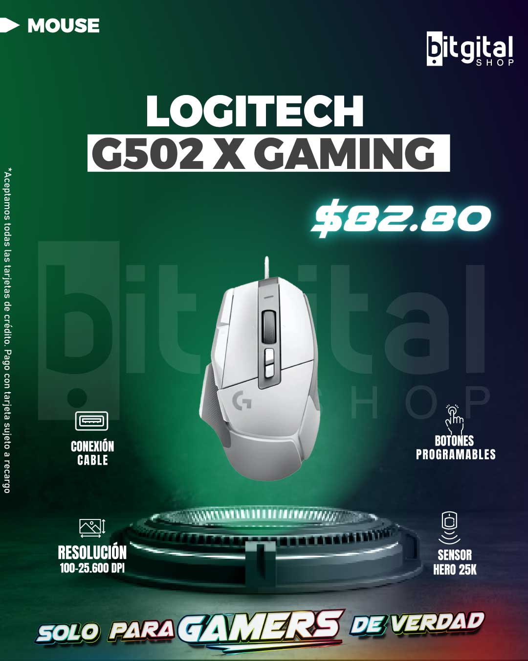 LOGITECH G502 X GAMING — $82.80