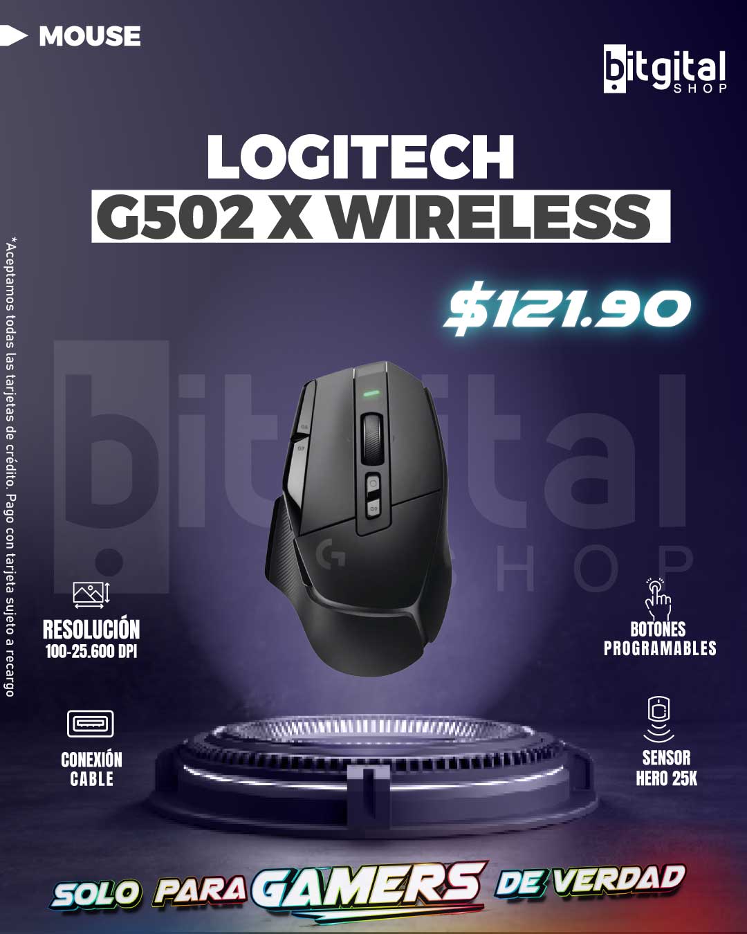 LOGITECH G502 X WIRELESS