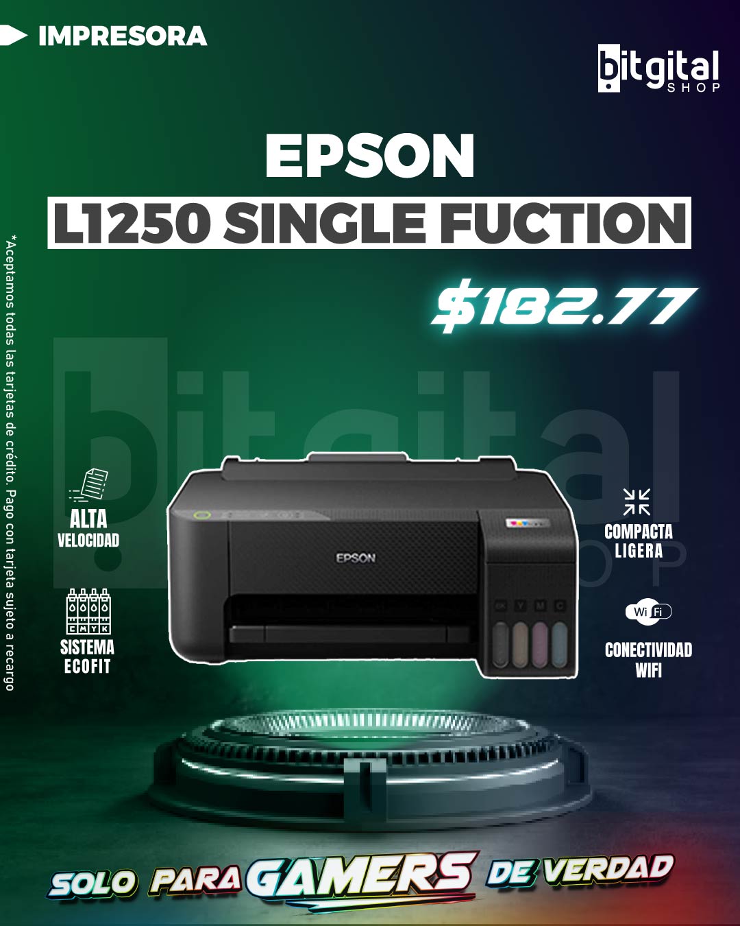 EPSON L1250 SINGLE FUNCTION — $182.77