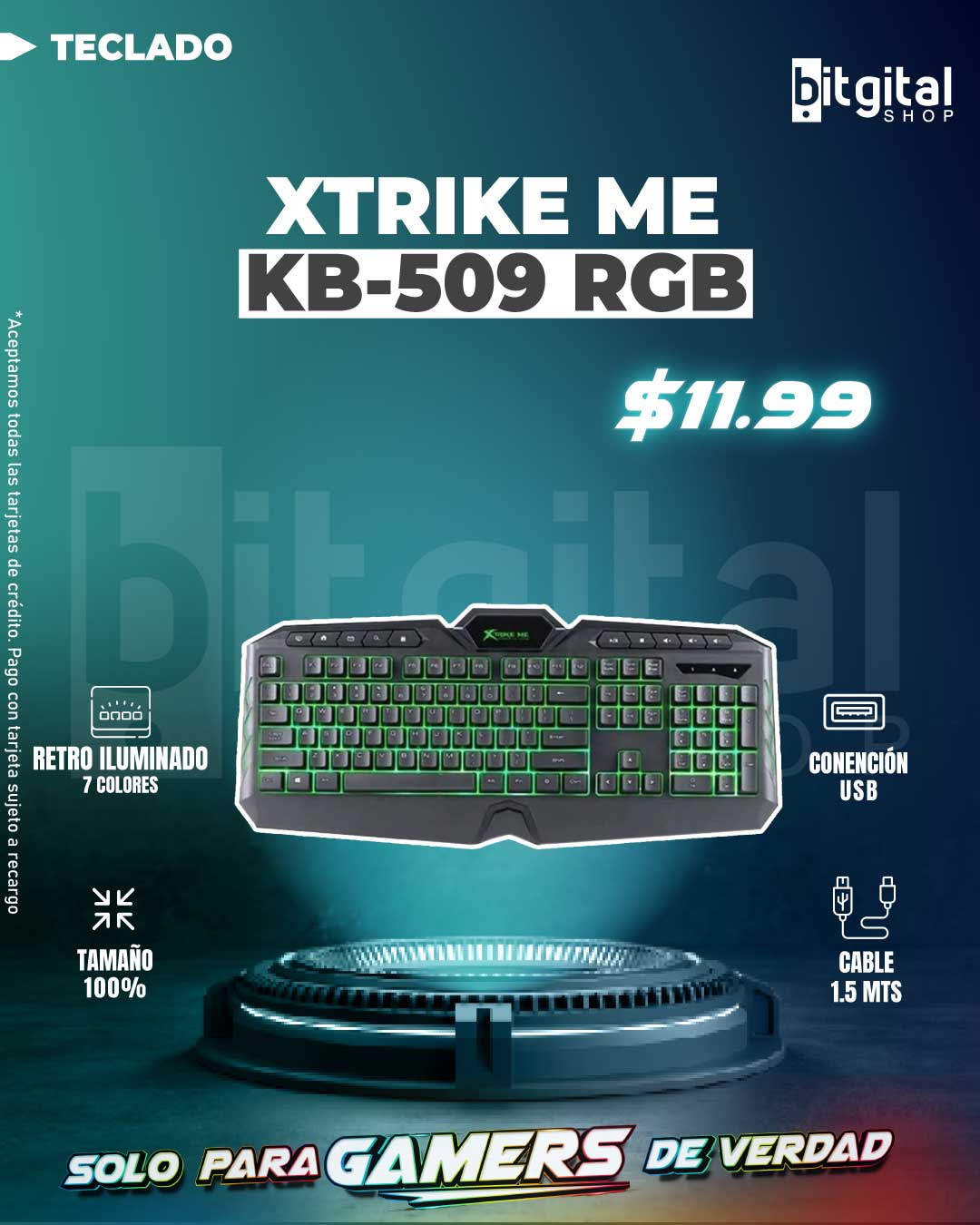 XTRIKE ME KB-509 RGB — $11.99