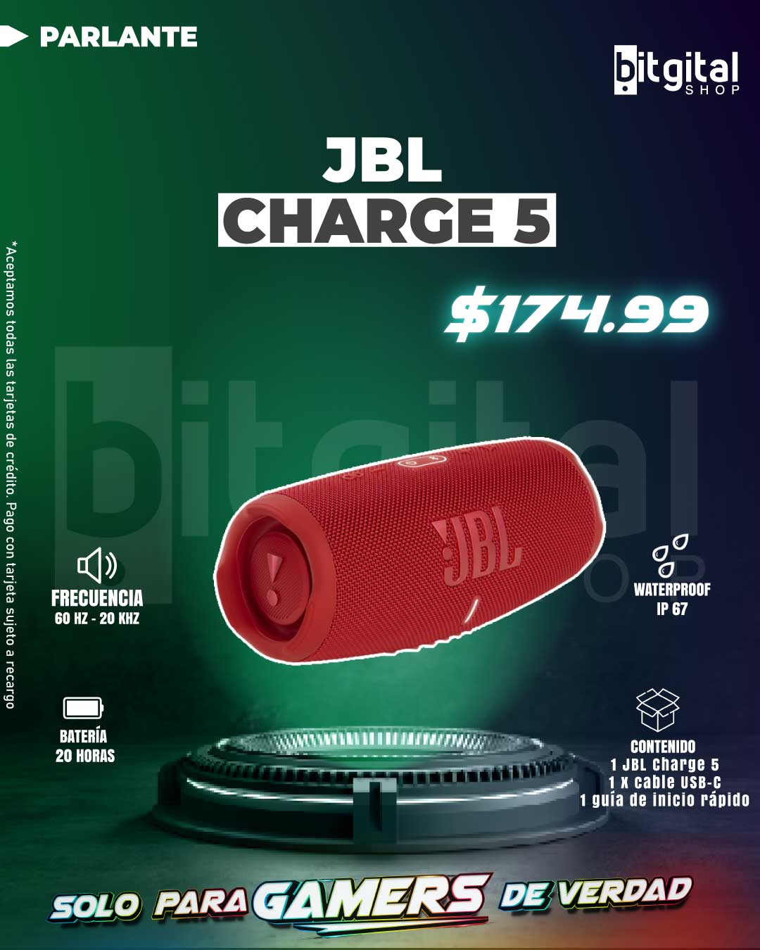 JBL CHARGE 5 — $174.99