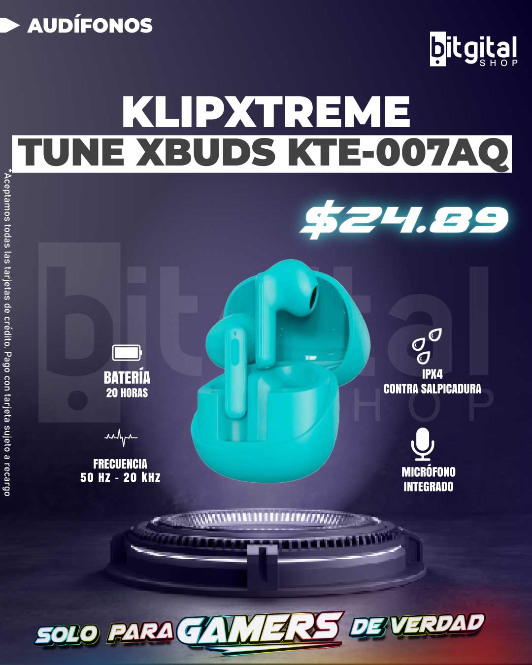 KLIPXTREME TUNE XBUDS KTE-007AQ — $24.89