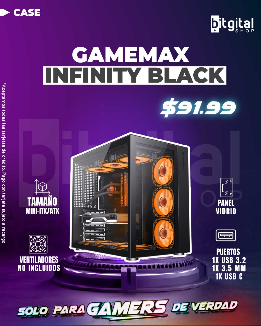 GAMEMAX INFINITY BLACK — $91.99