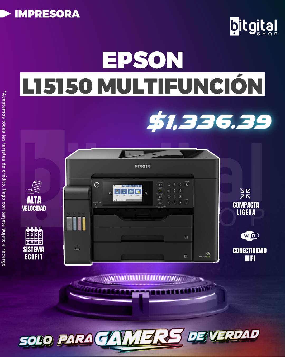 EPSON L15150 MULTIFUNCIÓN — $1336.39