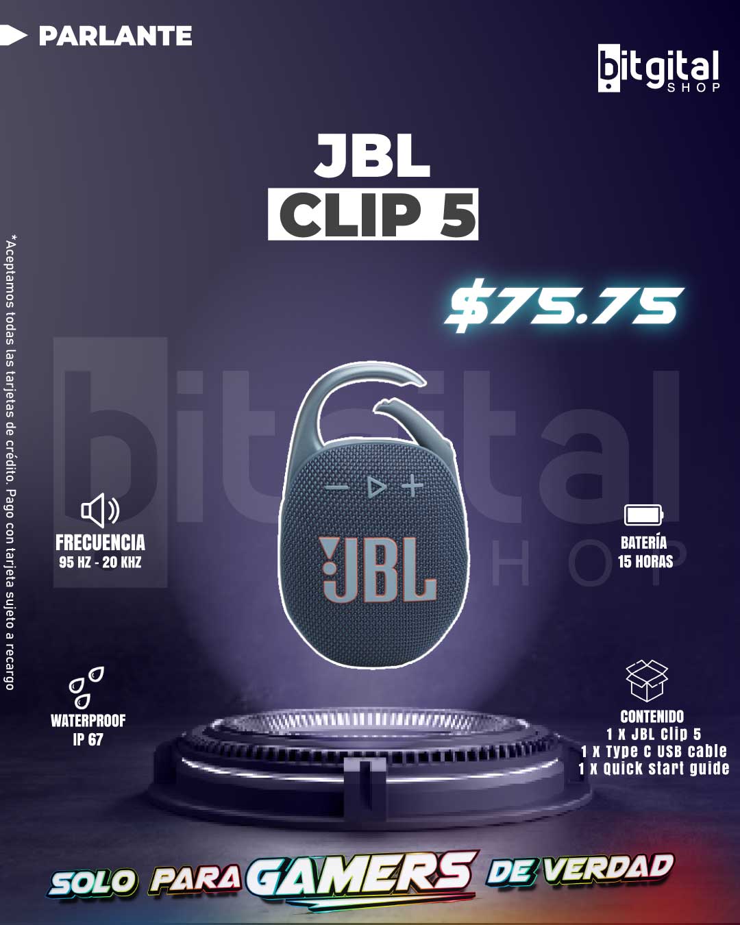 JBL CLIP 5 — $75.75
