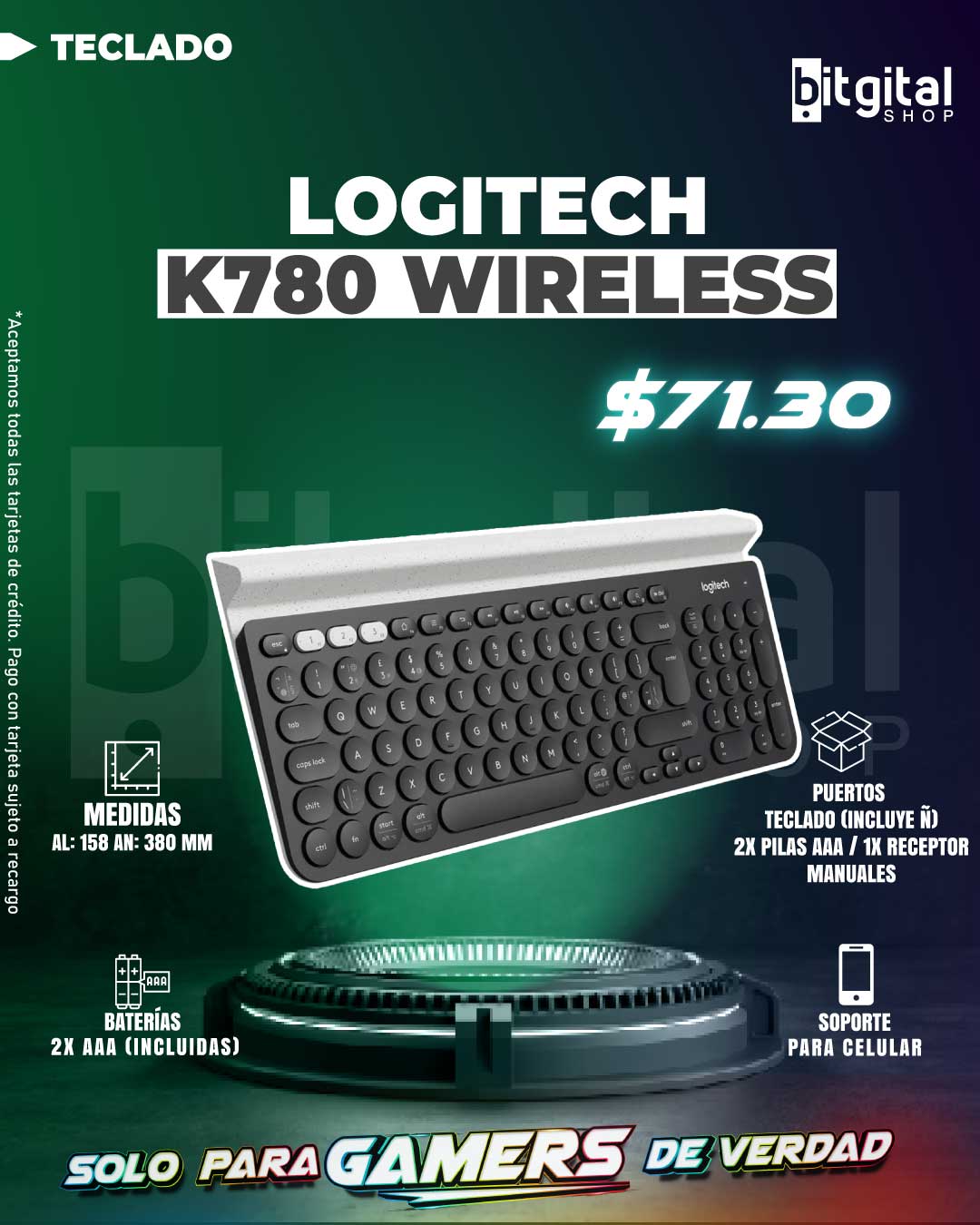 LOGITECH K780 WIRELESS